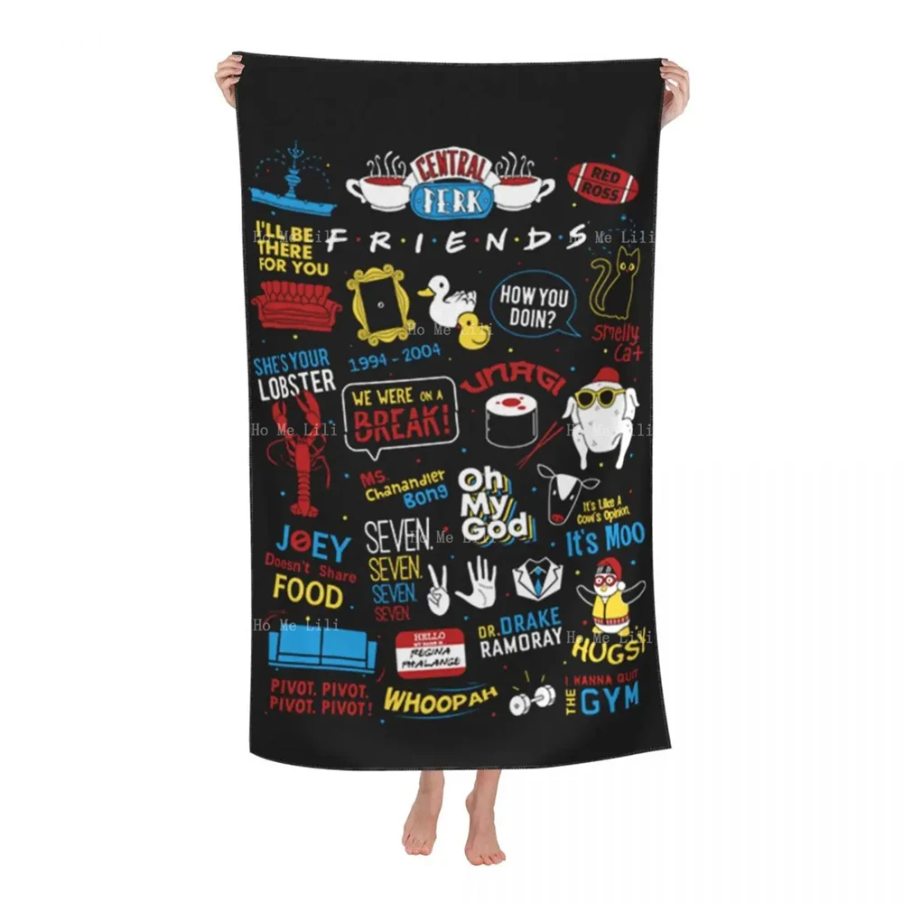 TV Show Friends Symbol Soft Quick Drying Towel