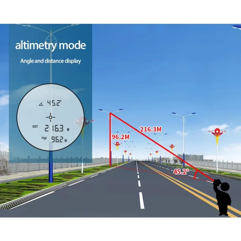 جهاز قياس المسافة بالليزر لقياس مسافة قفل العلم لصيد الجولف #5
