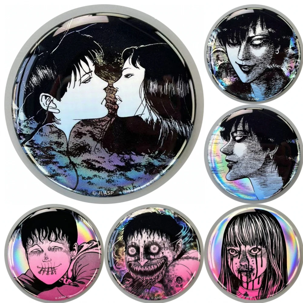 

Брошь-значок SPTE из жести, 58 мм, аниме-стиль, по мотивам произведений Джунжи Ито: «Маньяк: Японские мрачные сказки», для косплея ﻿ Пропеллер для гольфа