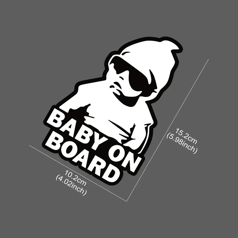 Warning Car Sticker Baby on Board Stickers Color Vinyl Film PVC Decal Creative Stickers Vehicles Motorcycle Exterior Accessories view 6