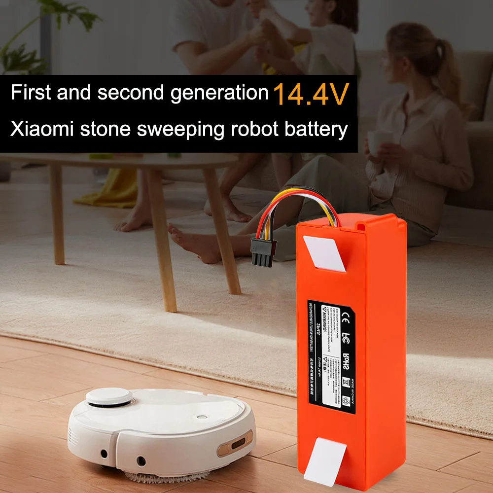 

14.4V For Xiaomi Mijia1S 6800mAh Li-ion Battery Vacuum Cleaner accessories Roborocks S50-55 S5 Max S6 S7 Sweeping Robot Battery