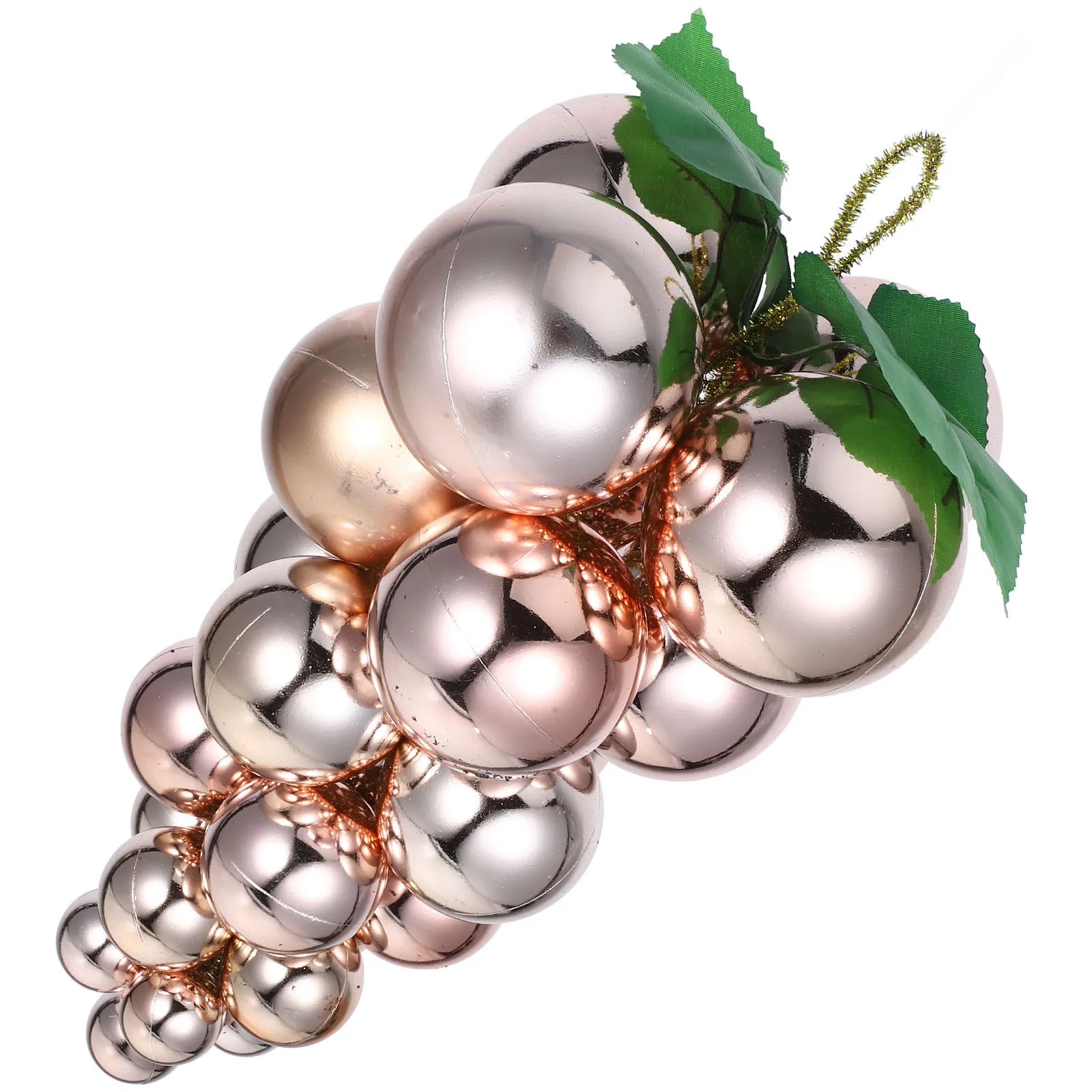 

Artificial Grape Christmas Ornament String Ball Shatterproof Hanging Decoration for Tree Home Holiday Party Decor