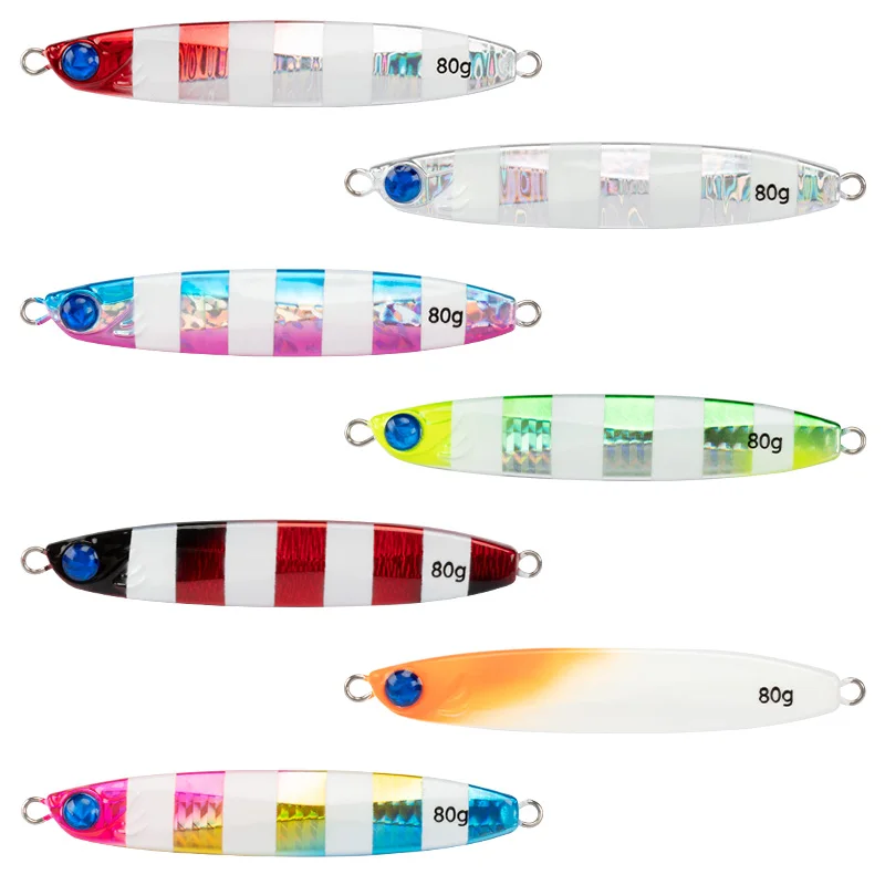 TEASER J112 80 جرام/100 جرام الصيد البحري سريع السحب لوحة حديد الطعم البعيد الصب بيونيك الرصاص الأسماك قارب الصيد