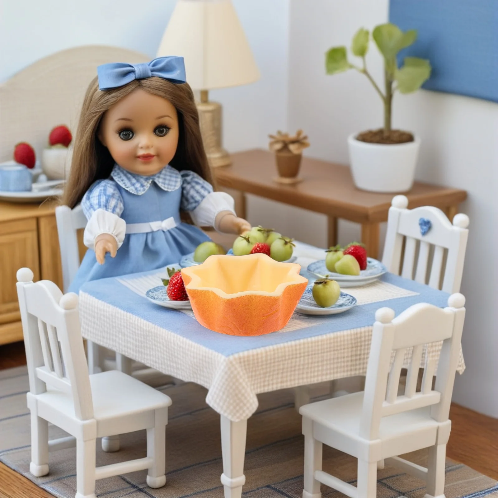 

12pcs Simulation Food Dessert: Mini Cake Tray Realistic Baking For Kids Diy Interaction Dollhouse Cupcake Fake Cake