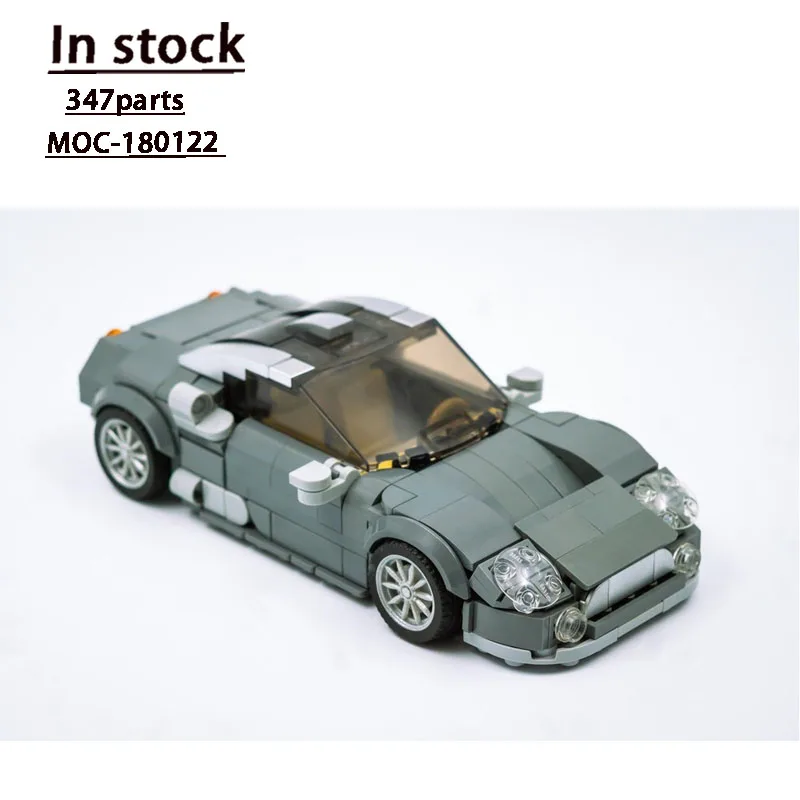 

MOC-180122 New Classic Iconic Supercar Building Blocks Model, 347 Parts, Creative Birthday Toy Gift for Boys and Children