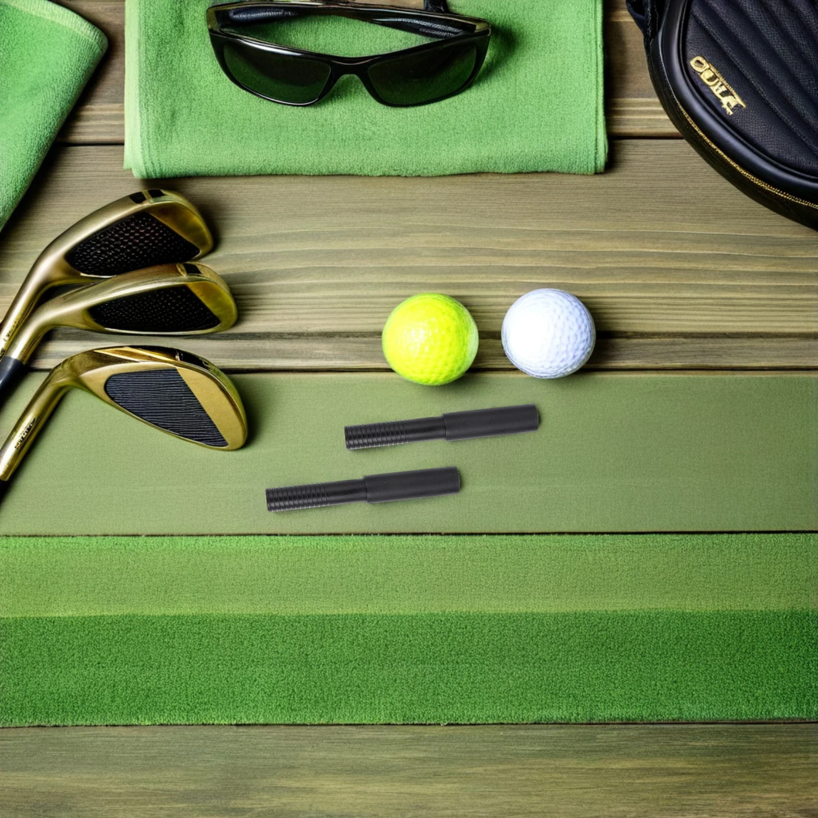 4 قطع من عصا تمديد عمود نادي الجولف شديدة التحمل وخفيفة الوزن ومضرب خشبي حديدي وموسع ملحقات نادي الجولف للمسافة #3