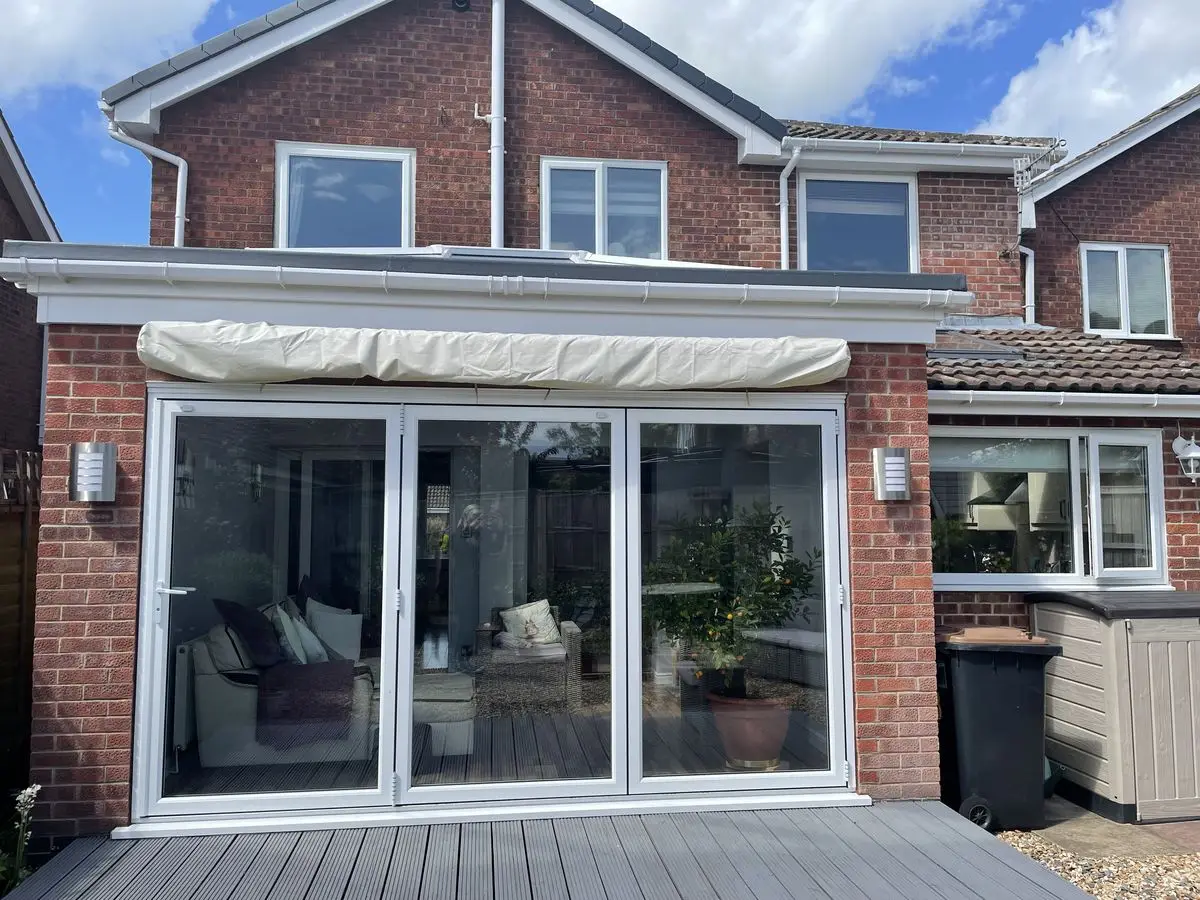 

DN Original Factory Double Glazed Aluminium Frame Folding Screen Doors Exterior Heat Insulation Heavy Duty Accordion Door System