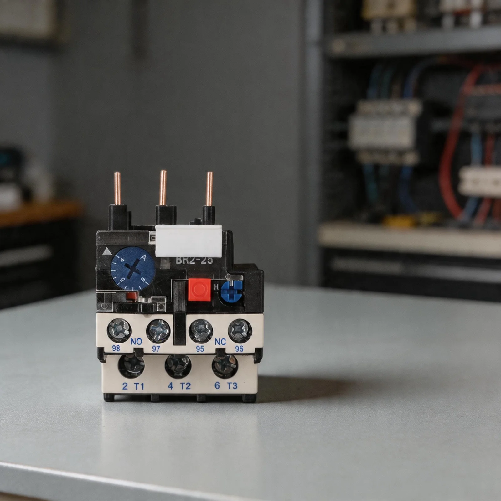 Thermal Overload Relay for 3 Phase Motors NR2 25 Model Adjustable Current Range 0 1A 25A Suitable for CJX2 Contactors
