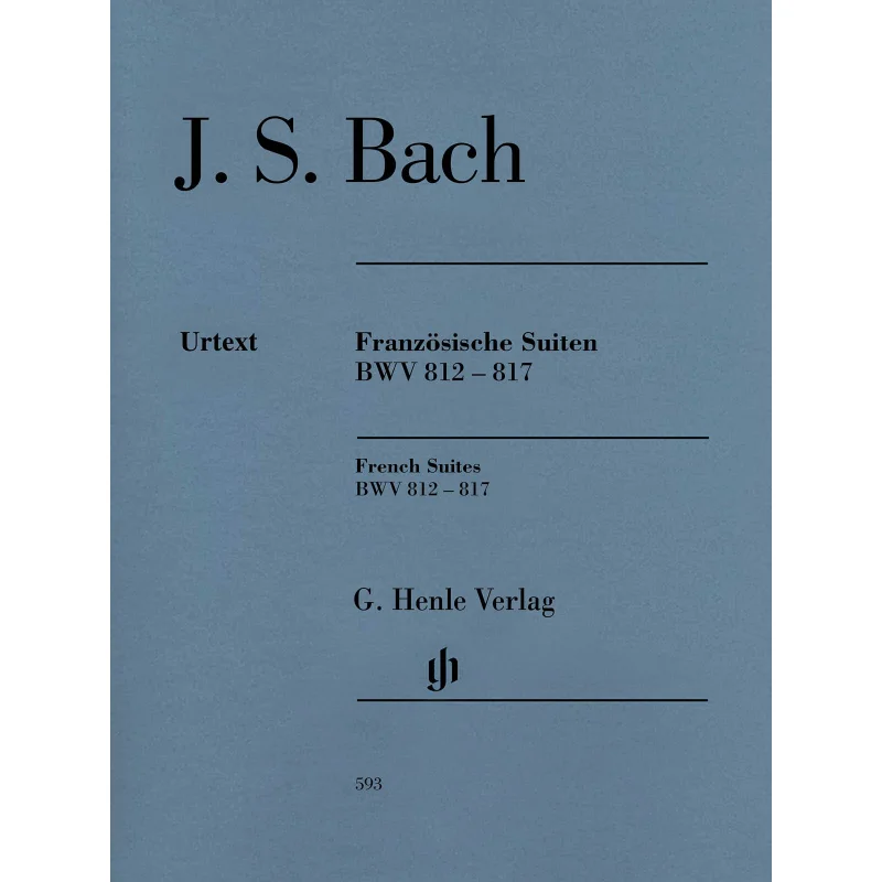 

HN593 Bach French Suites Pb JOHANN SEBASTIAN BACH G Henle Verlag 9790201805931 Book