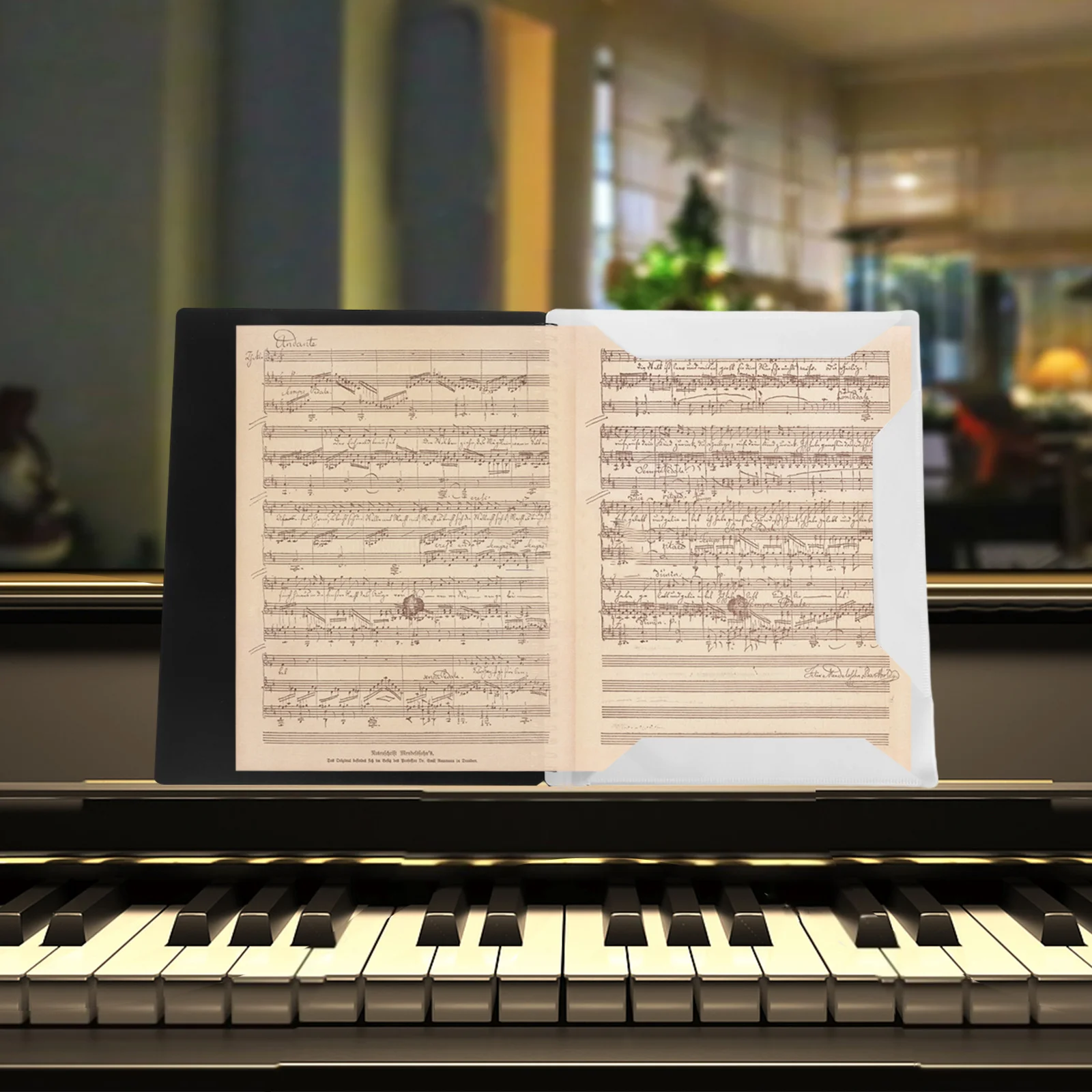 

20-Pcs Sheet For Piano Guitar Violin Portable Music Binder Marching Band Choir Performance Pp File Holder Protect