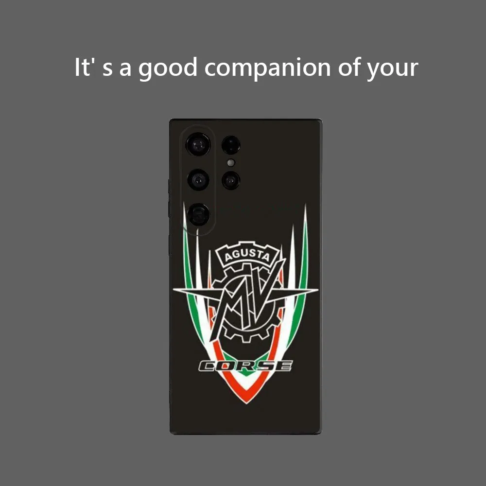 MV A-AguSTaES Cool Moto Phone Case For Samsung Galaxy S25 Ultra S22 S23 S24 Ultra S21 S20 5G Protective Soft Silicone TPU Funda