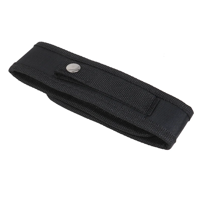 Black Single Flashlight Pouch Nylon Belt Pouch Case Bag Flip Flashlight Cover Portable Strong Light Flashlight Cloth Cover