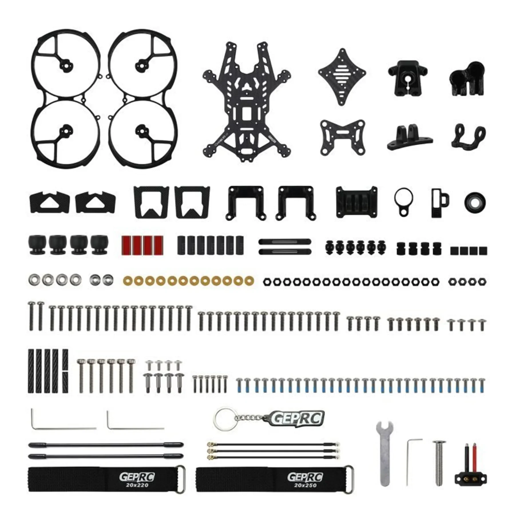 GEPRC GEP-CL35 V2 Frame Parts for Cinelog35 V2 FPV Drone Accessories Bottom/Top Plate Propeller Guard/Camera Mount/Screws