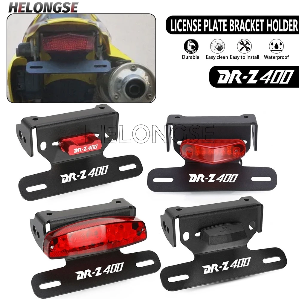 

For SUZUKI DRZ400SM DRZ 400 SM/S/E 2000 - 2026 DRZ400 Motorcycle License Plate Holder Bracket Rear Tail Tidy Fender Eliminator