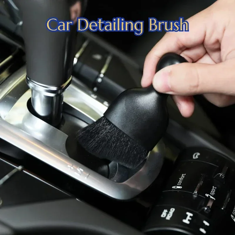 

GEFENSI 2Pcs Car Air Vent Cleaning Brush With Casing Cars Interior Cleaning Tool Artificial Car Brush Auto Crevice Dusting Car D