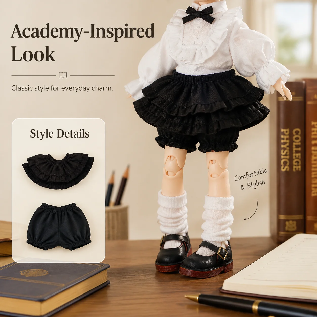 OB11 Doll Clothing Accessories Cake Skirt Skirt Skirt 12 Points BJD GSC Molly P9 A Si 2.0 Doll Clothing