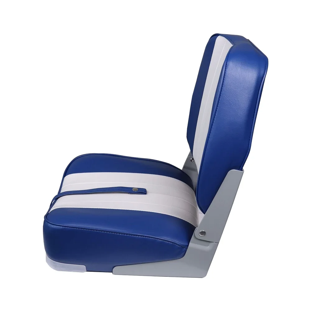 ISURE MARINE Deluxe Сиденье для лодки с низкой спинкой, складное сиденье для лодки, складное сиденье для рыбацкой лодки, красный/синий