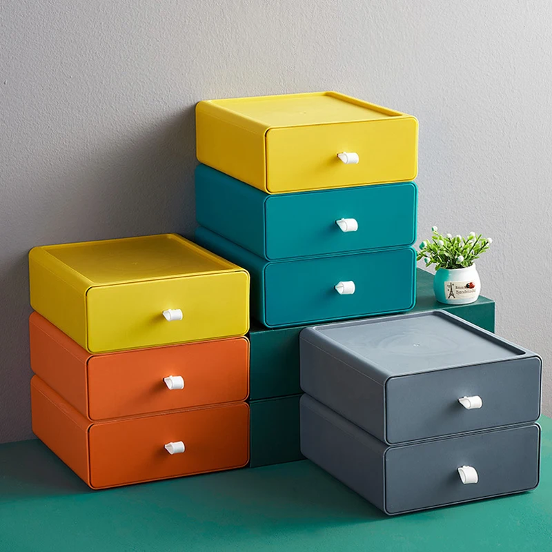 

Drawer Storage Box Stackable Sundries Rack Tray Holder Basket Home Office Desktop Item Sorting Organize Cosmetics Jewelry Box