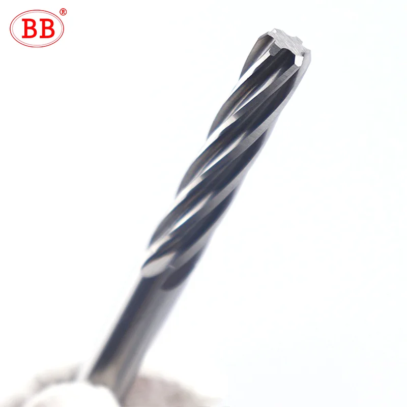 BB Carbide Machine Reamer Two Decimal Places Spiral Flute Uncoated Tolerance Chucking Metal Cutter CNC