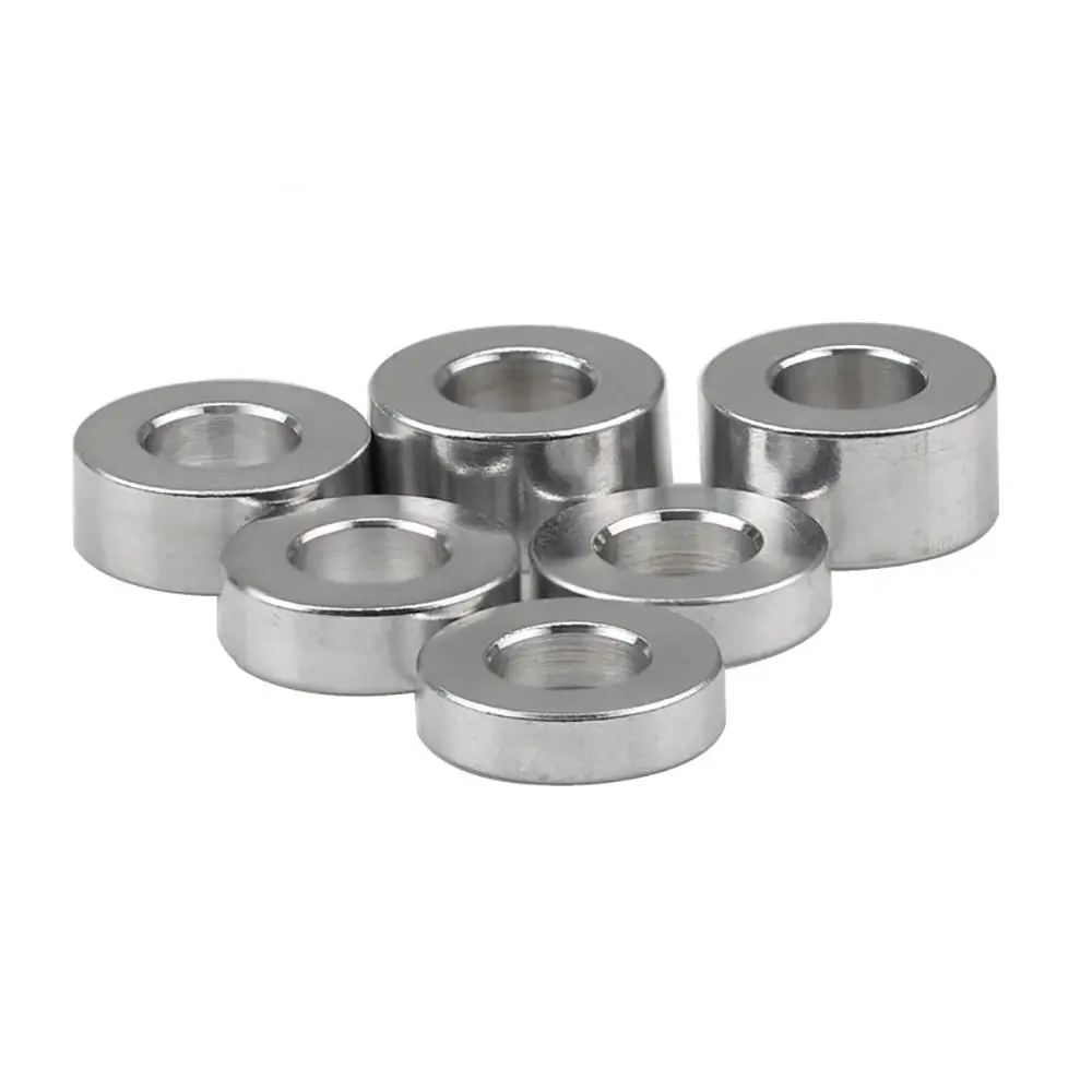20Pcs/Pack Round Flat Aluminum Alloy Washer CNC Sleeve Non-threaded Bushing Gasket For RC Model Part M3 M4 M5 Stand-off Spacer
