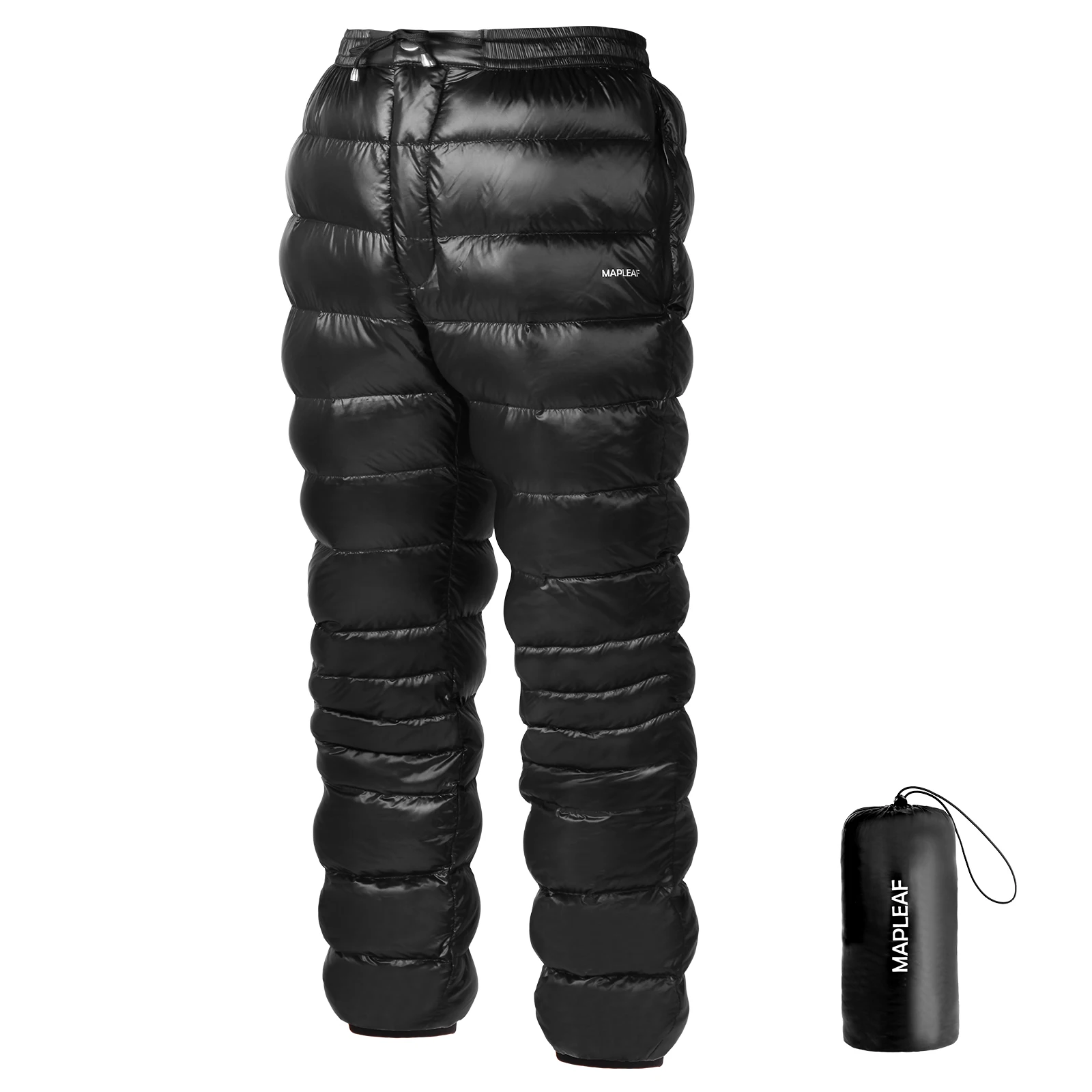 MAPLEAF Outdoor Down Pants Waterproof Wear Ultralight Thermal Hiking Pants Camping Warm Winter duck Down Pant