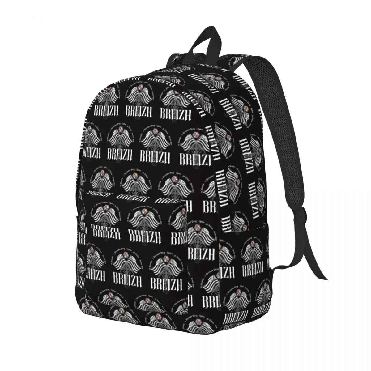 

Celtic Nations - Breizh - Brittany Student Backpack School Bag Hiking Travel Daypack for Men Women Fashion Bookbag Shoulder Bags