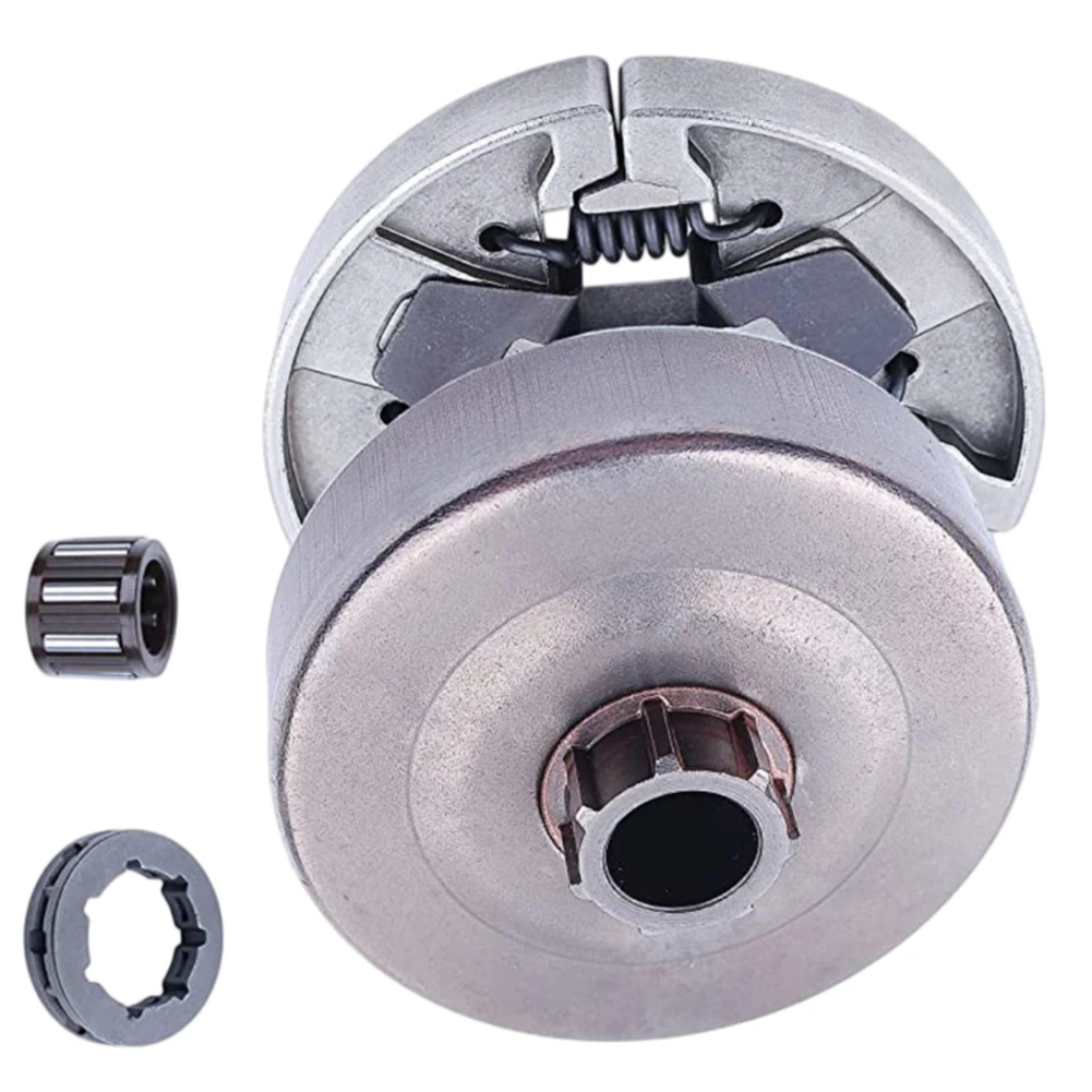 Chainsaw Replacement Part Clutch Drum Kit Silver Finish Complete Repair Set Rigorous Tested 7 Tooth Count For MS290 Chainsaw