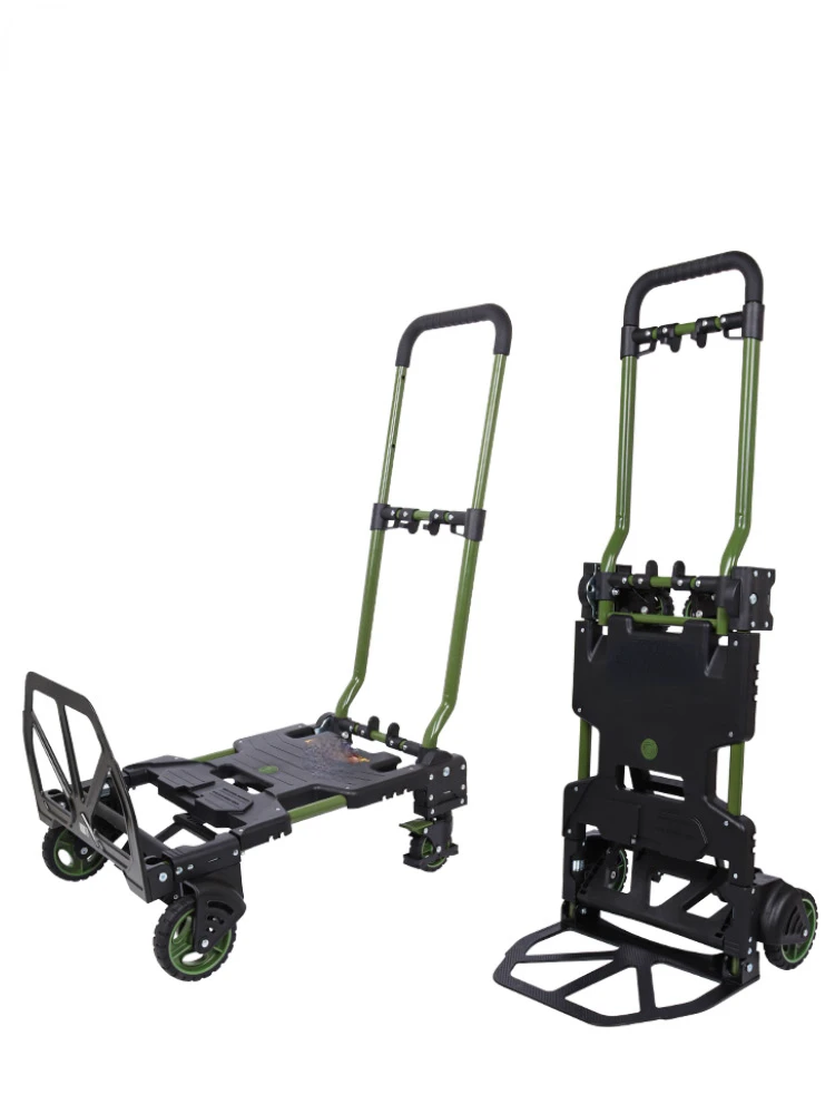 

Foldable, portable, flatbed, truck, truck, household, silent, trolley, trolley, cargo, four-wheel trailer, luggage cart