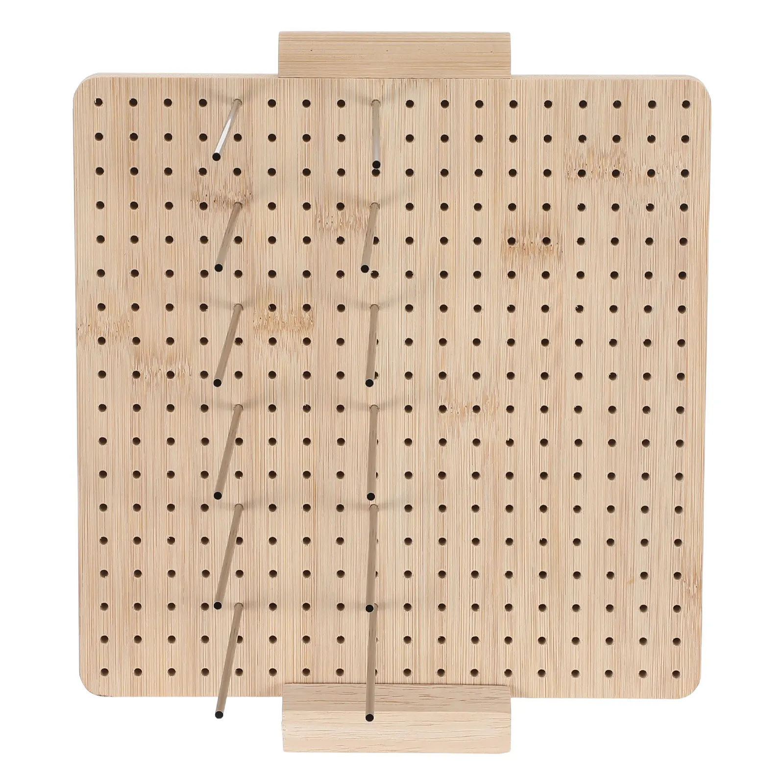 

1Set Wooden Crochet Blocking Board 11.61 Inch Compact Crochet Pattern Board with Pins Knitting Finishing Tools for Yarn Crafts