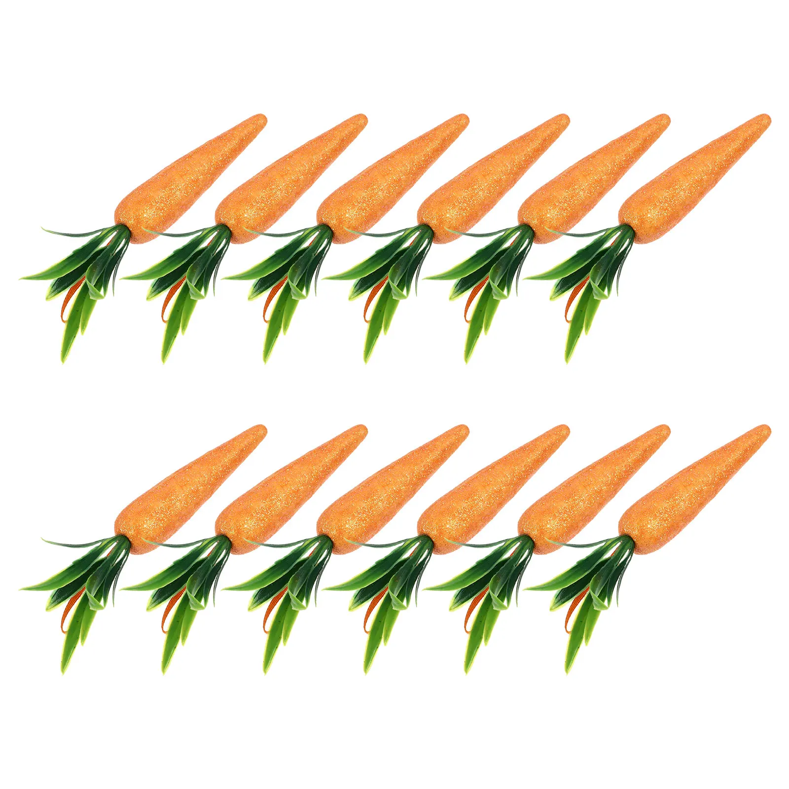 

12pcs Carrot Decor Fake Carrots Hanging For Easter Party Home Festival Decor Simulated Carrots Ornament Porch Garden Window Door