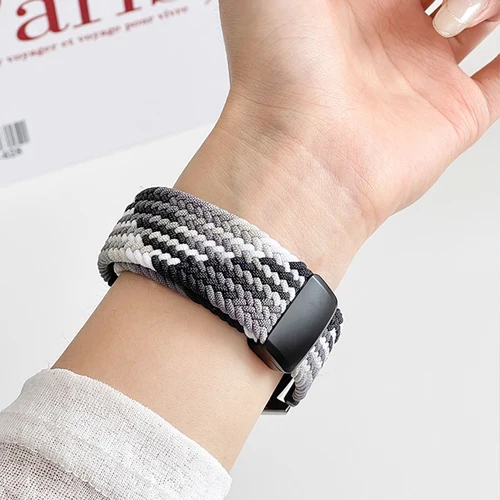 Imagen 2 del producto Funda + correa trenzada para Xiaomi Smart Mi band 9 8, accesorios activos, pulsera deportiva magnética Nyon, correa + funda para Redmi band 3 2