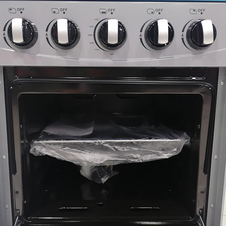 مظهر رقيق Cuire 4 موقد مطبخ غاز بشعلة نحاسية مع فرن