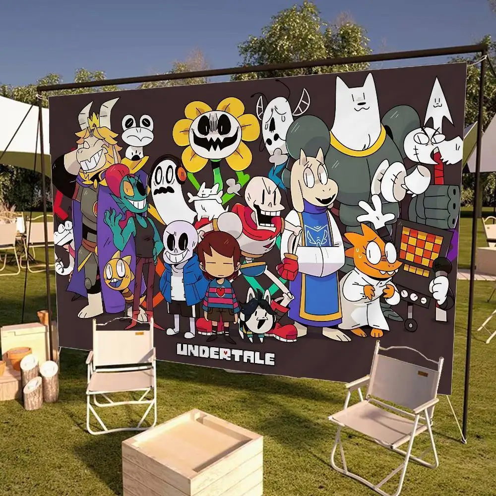 U-Undertale Large Size Shop Art Promotion Advertising Booth Flag Hanging Banners