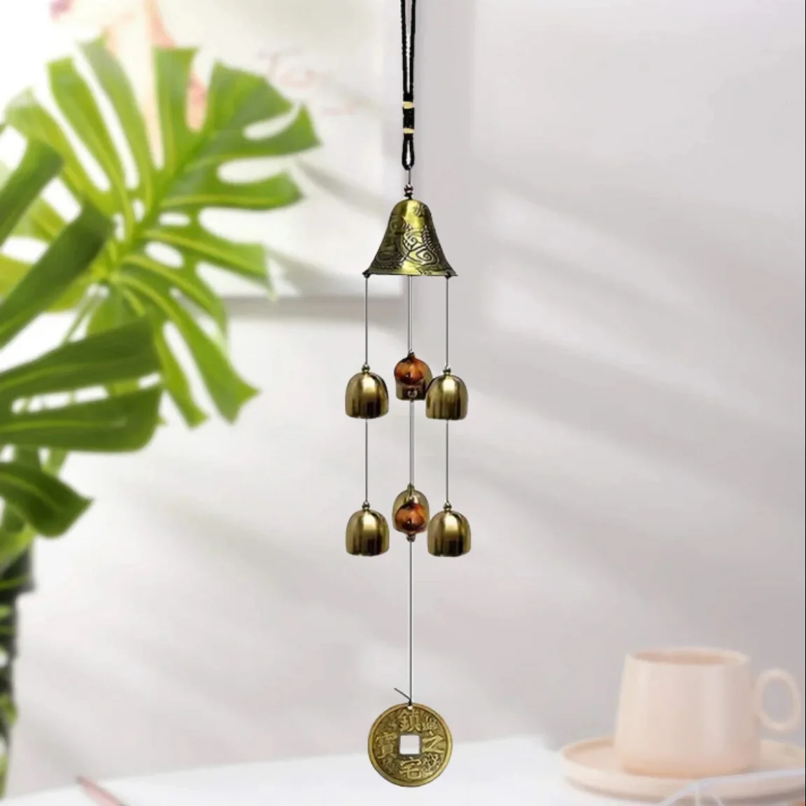 

Lucky Copper Alloy Dragon Shaped Metal Wind Chime Home Store Decoration Gift Balcony Decoration Door Decoration Gift
