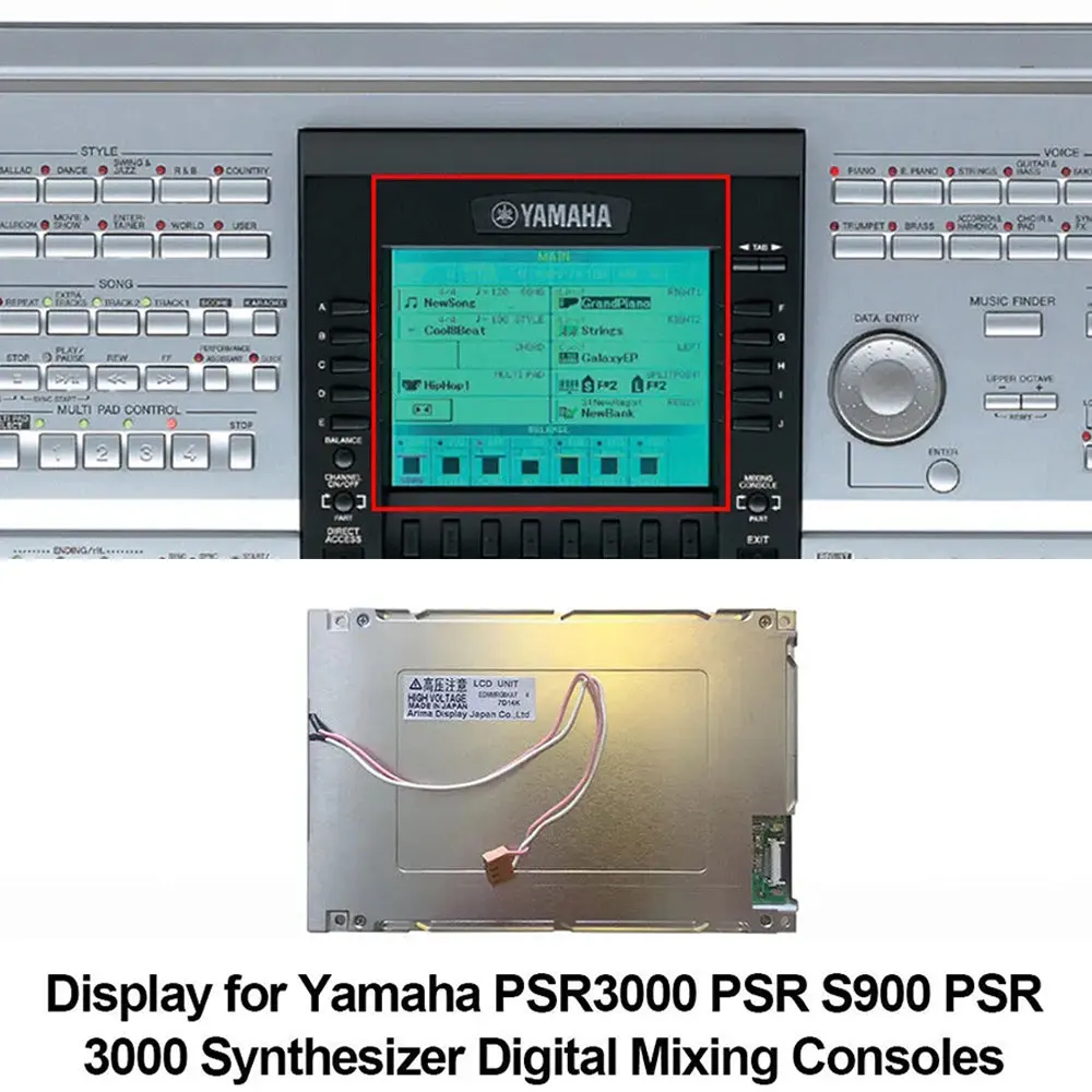 

LCD Display for Yamaha PSR3000 PSR S900 PSR 3000 Synthesizer Digital Mixing Consoles