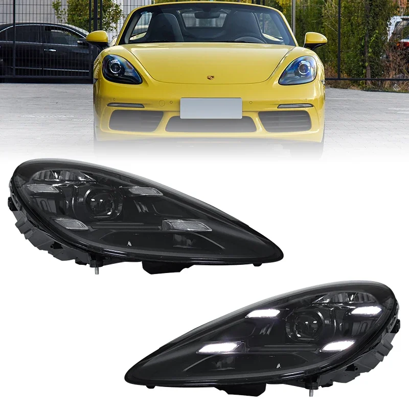 

Hot Head Lamps for Porsche 982 Cayman Boxster Front Light Upgrade High Config 718 Head Light LED Matrix LED Headlights Assembly
