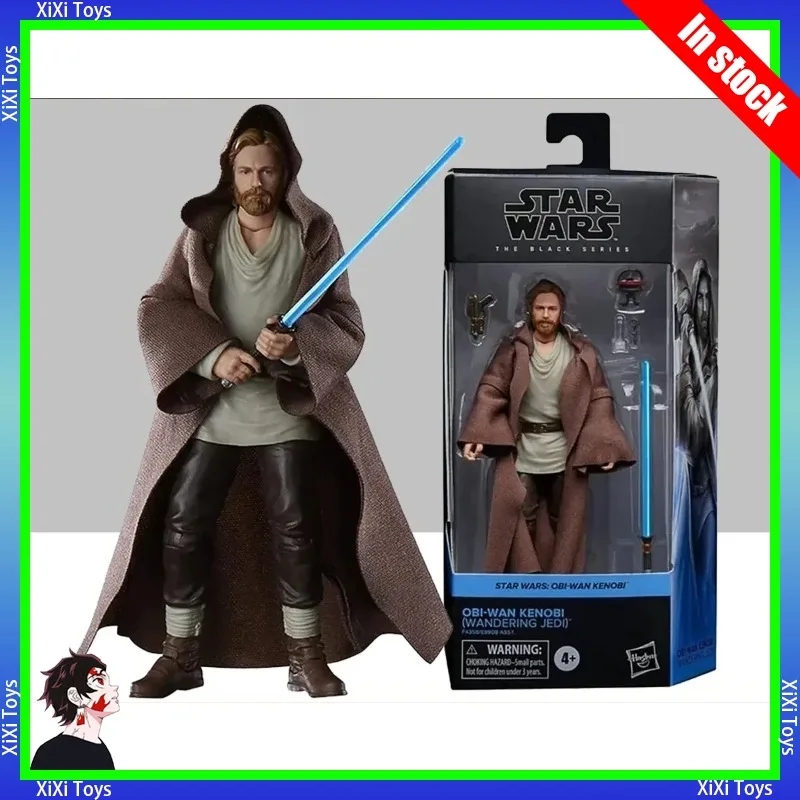 在庫あり-ハスブロ-スターウォーズ-ブラックシリーズ-オビ＝ワン・ケノービ-放浪のジェダイ-15cm-アクションフィギュア-コレクション-オリジナルおもちゃモデル-ギフト