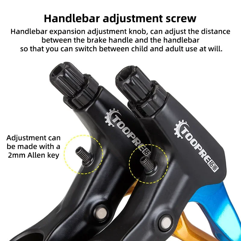 TOOPRE FR5 Aluminum Alloy Bicycle Brake Levers For MTB Road Bike 1 Pair Colorful V Brake Lever Universal Kids Folding Bike Parts