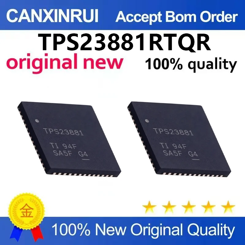 （5pcs-100pcs）Brand new original TPS23881RTQR package VQFN56 Ethernet Power Po E controller chip