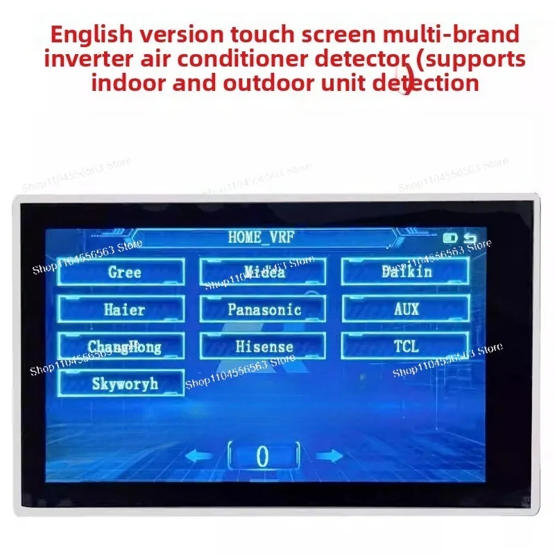 Multi-Brand Universal Inverter AC Diagnostic Tool – Touch Screen English Version Tester for Indoor/Outdoor HVAC Maintenance