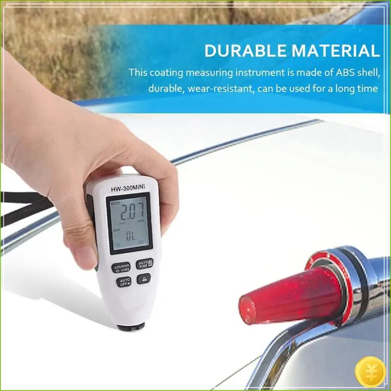 

1 шт. белый автомобильный измеритель толщины покрытия тестер толщины для автомобильного покрытия