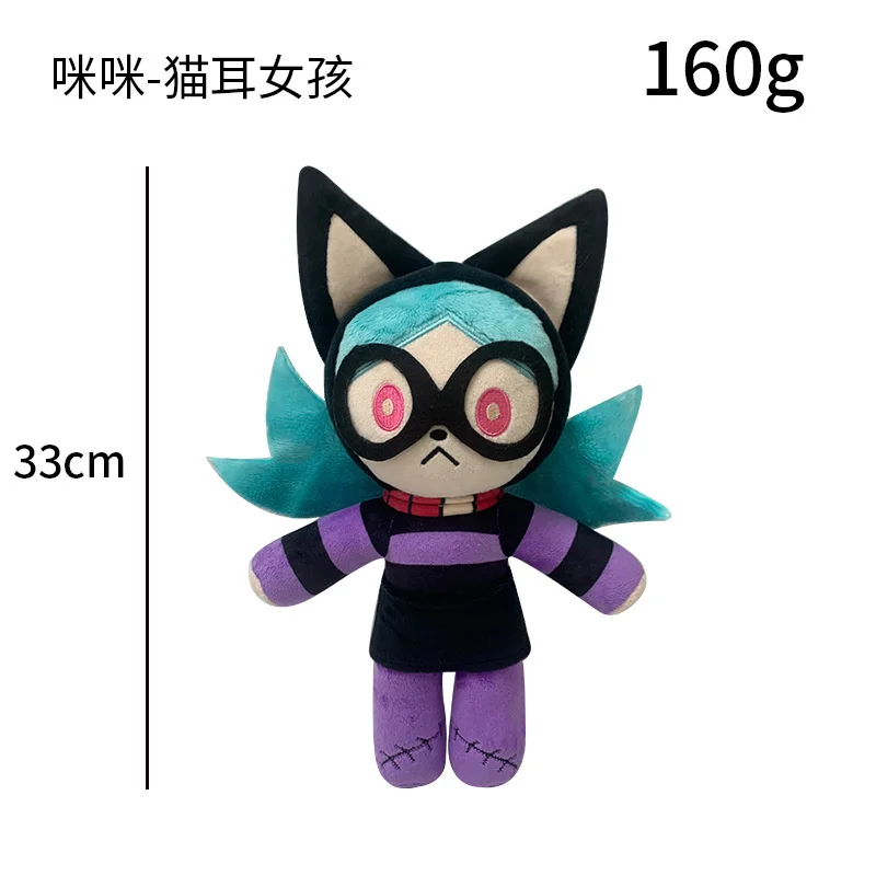 Russia Cartoon Plush Toys Cat Ear Girl Cute Cat Girl Plush Toy A Birthday Gift for Girls