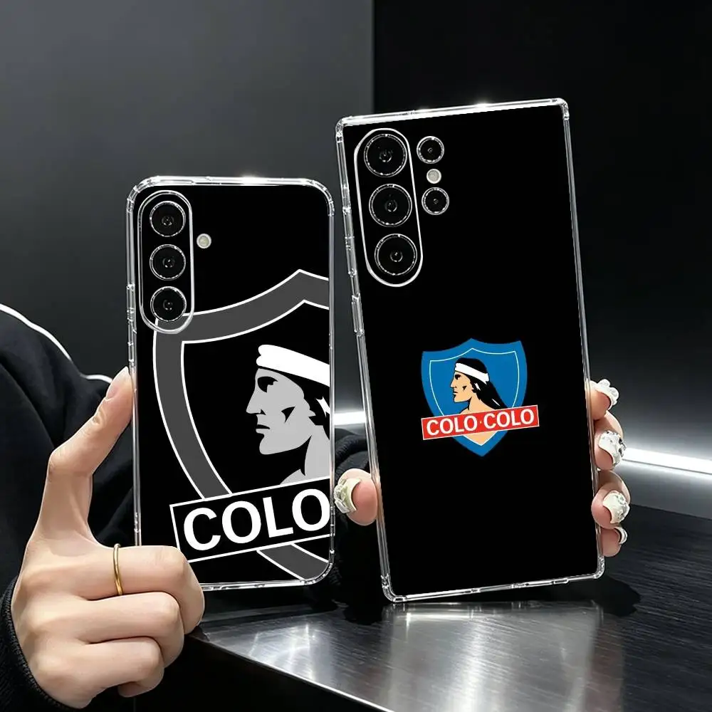 New club Social y deportivo colo  Phone Case Transparent Silicone Soft For Samsung S25,S24,S21,S22,S23,S30,Ultra,S20,Plus,Fe