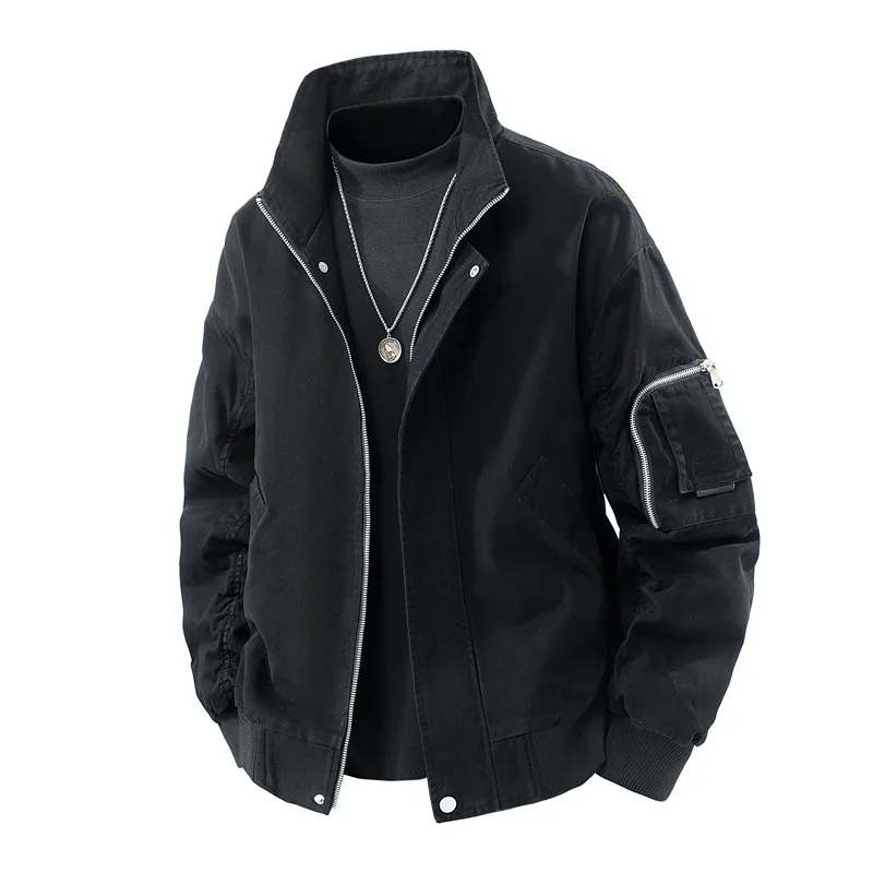 

Men's Jacket Outdoor Warm Comfortable Versatile Fashionable Windproof Breathable Denim Jacket for Autumn and Winter Jacket Men