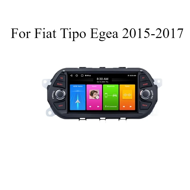 For Fiat Tipo Egea 2015-2017 Car Radio Multimedia Video Player DSP Navigation  Autoradio Audio Stereo Carplay Android 14