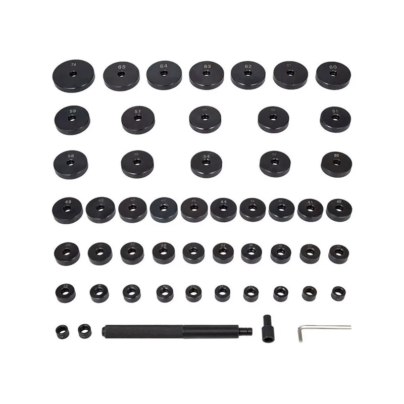 52pcs 18-65mm Auto Bushing Bearing Seal Driver Automotive Oil Seal Removal  Installation Repair Tools Kit Pressure Tools