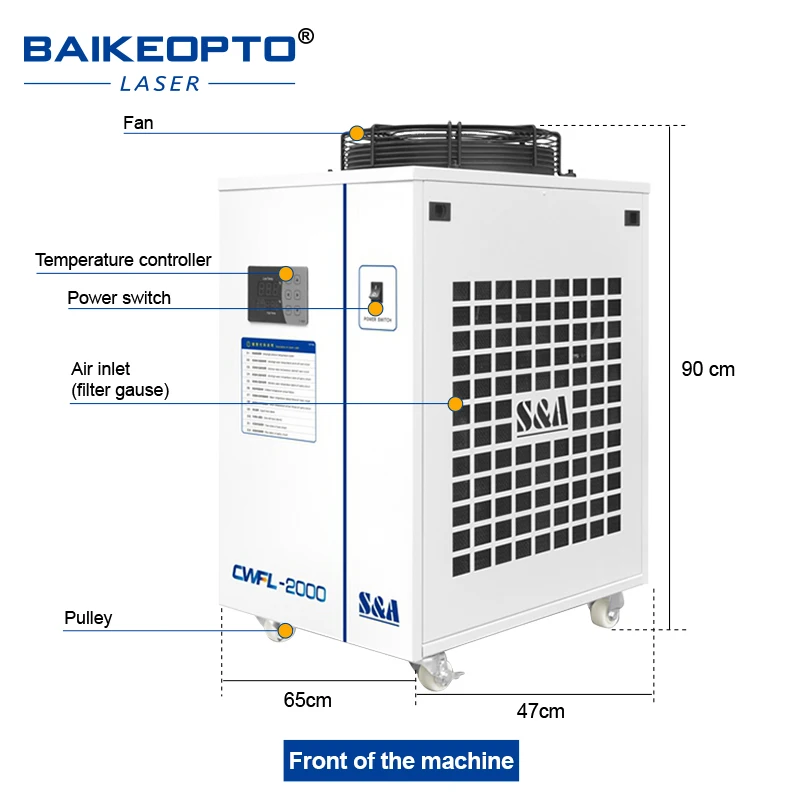 S&A CWFL-2000 Industrial Water Chiller water cooler for 2000w Laser Welding Cutting Machine Water Cooling Machine