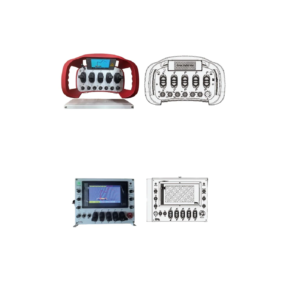 혁신적인 무선 원격 제어 차량 장착 트럭 크레인 산업용 리모컨 실리콘 키패드 온도 기능