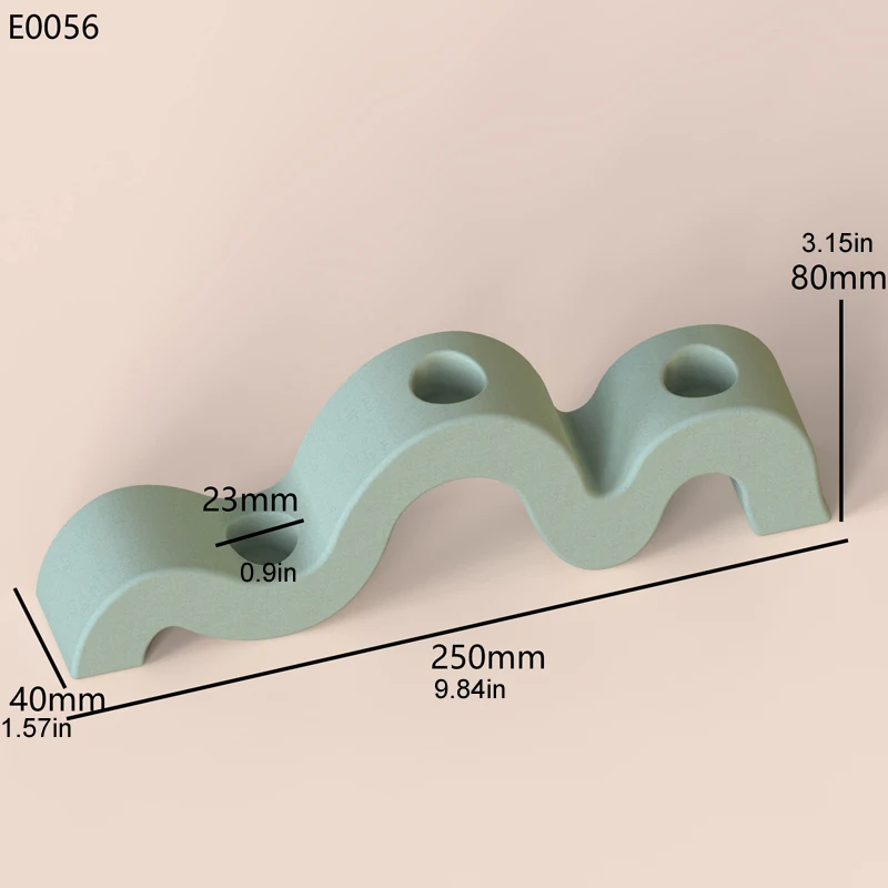 Pinkmore silikonowe formy do betonu świecznik kreatywny falisty projekt cementu świecznik silikonowe formy