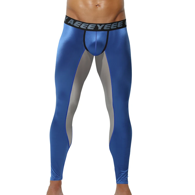 unique Hot pants men's leggings Workout Tops ultra-thin elastic ice silk fully transparent transparent fitness shorts A737